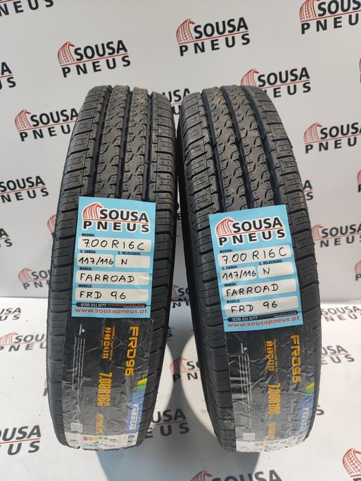 2 pneus novos 7.00 R16 - Oferta da entrega - 240 Euros