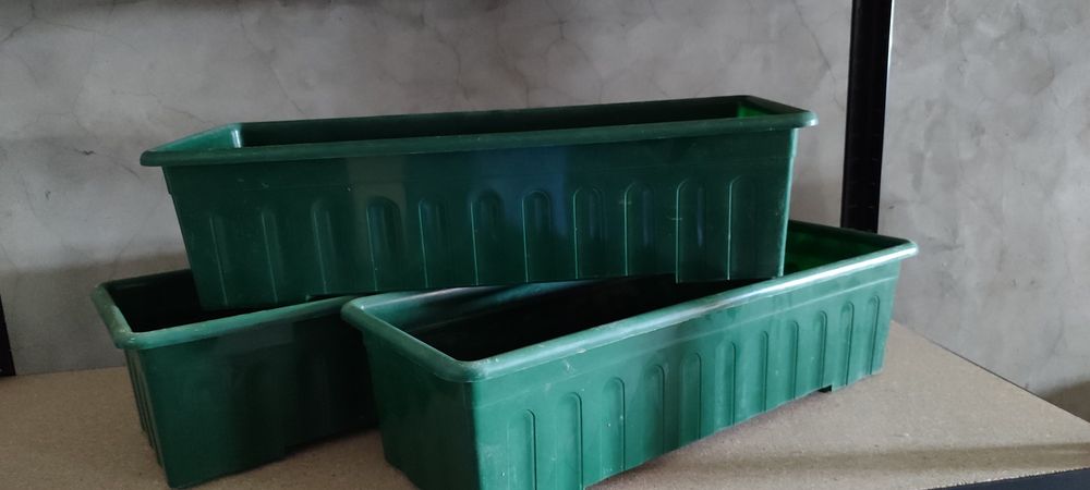 3 Vasos Grandes Verdes