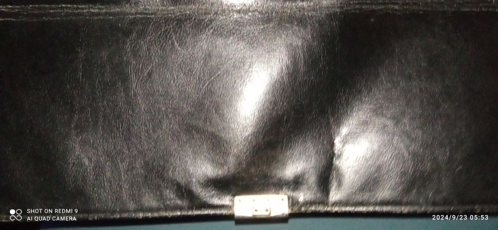 Skórzana teczka lata 60 te.