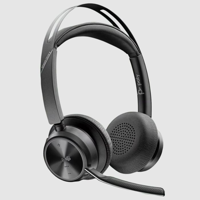 Наушники Poly Voyager Focus 2 MS Stereo USB-C + USB-C/A Adapter Black (9T9J4AA)
