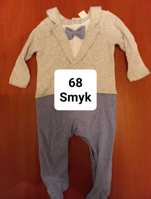 Elegancki pajacyk dla chłopca 68 chrzest święta coolclub