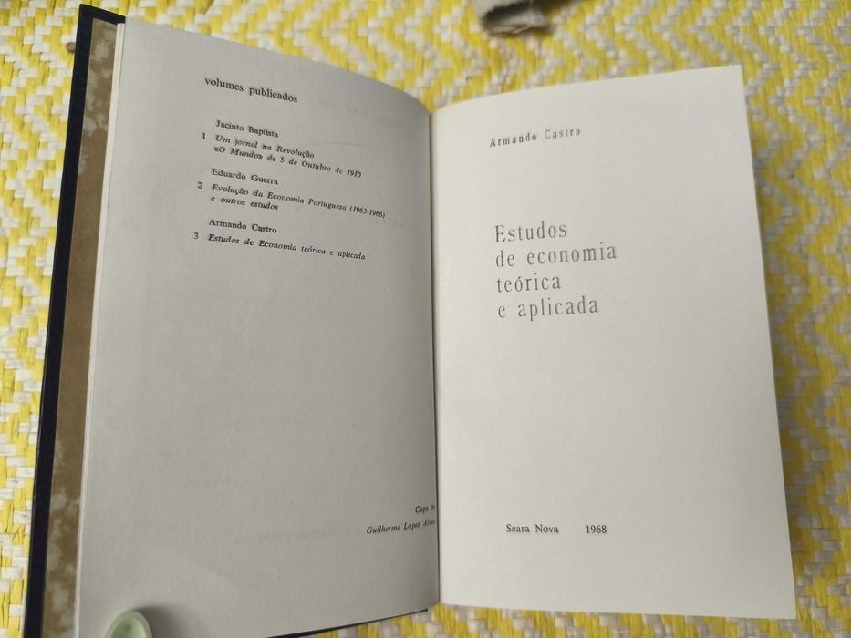Estudos de economia teórica e aplicada – 
Armando Castro