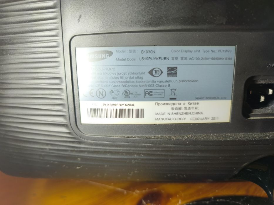 Monitor Samsung B1930N