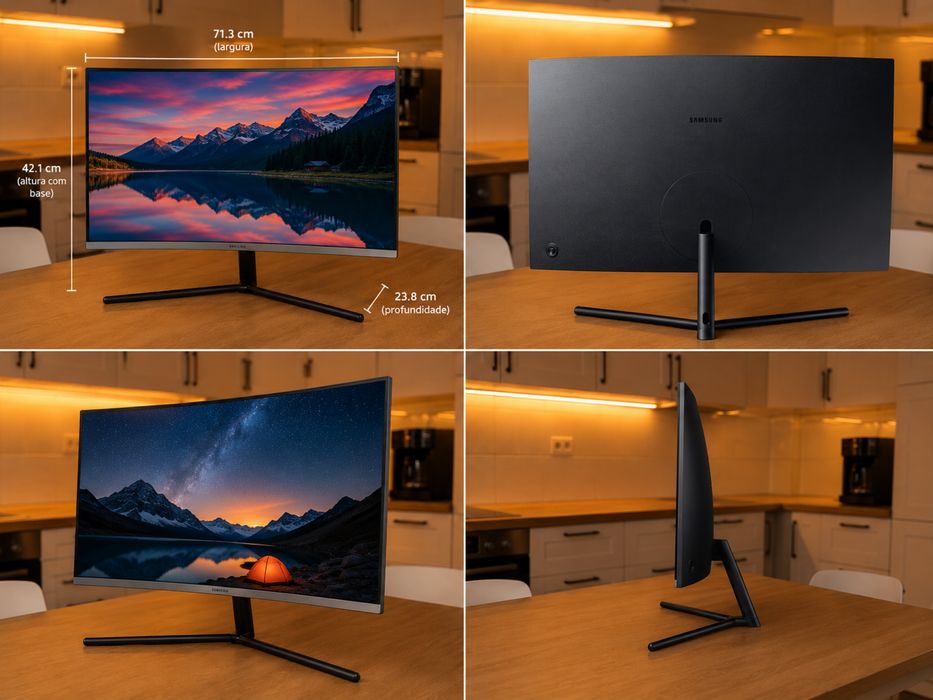 Monitor Samsung 32” Curvo UHD 4K (LU32R590CWUXEN)