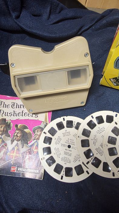 Viewmaster com 3 filmes