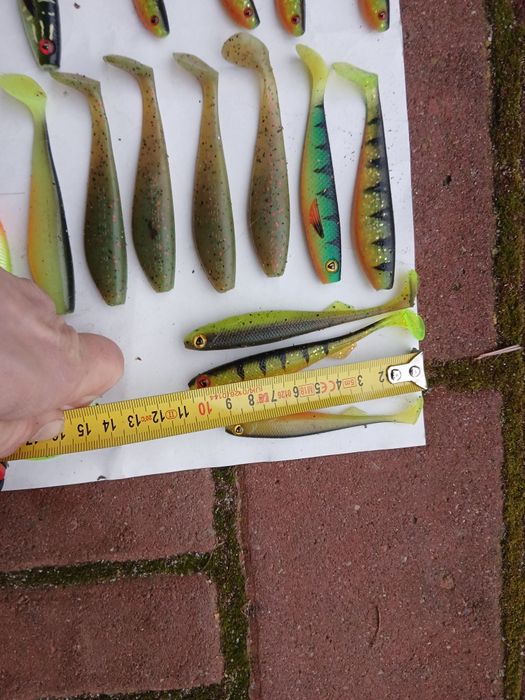 Zestaw nowych gum wędkarskich fox rage