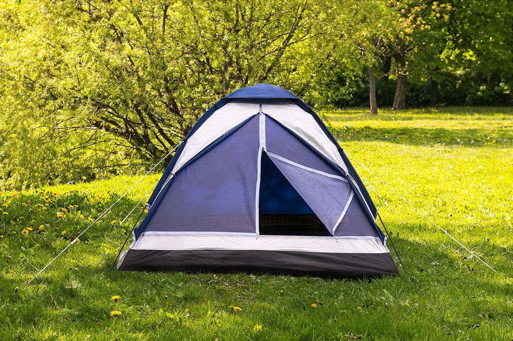 Mocny Duży Wodoodporny Namiot Turystyczny Kempingowy 2 osobowy +GRATIS