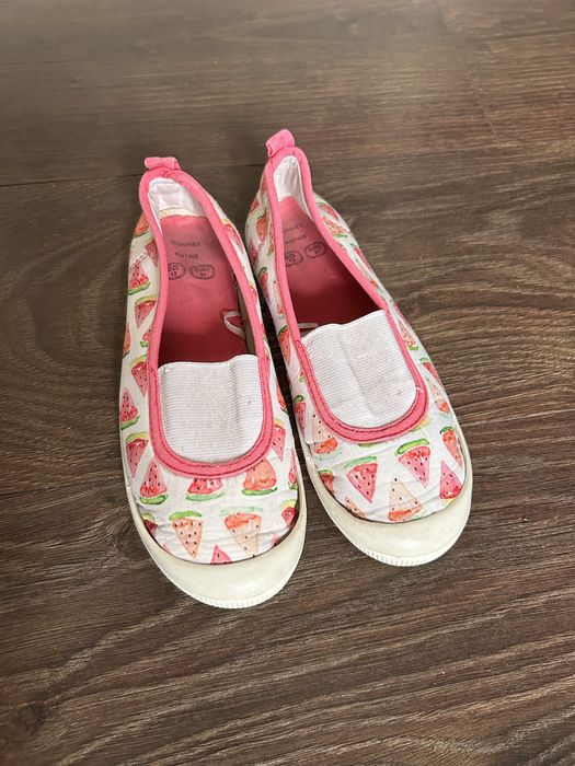 Różowe buty dla dziewczynki tenisówki balerinki Dunnes r. 31 trampki