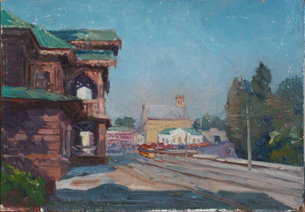 Крючков В.Я. Виды Киева, Подол и около него. 8 картин одним лотом