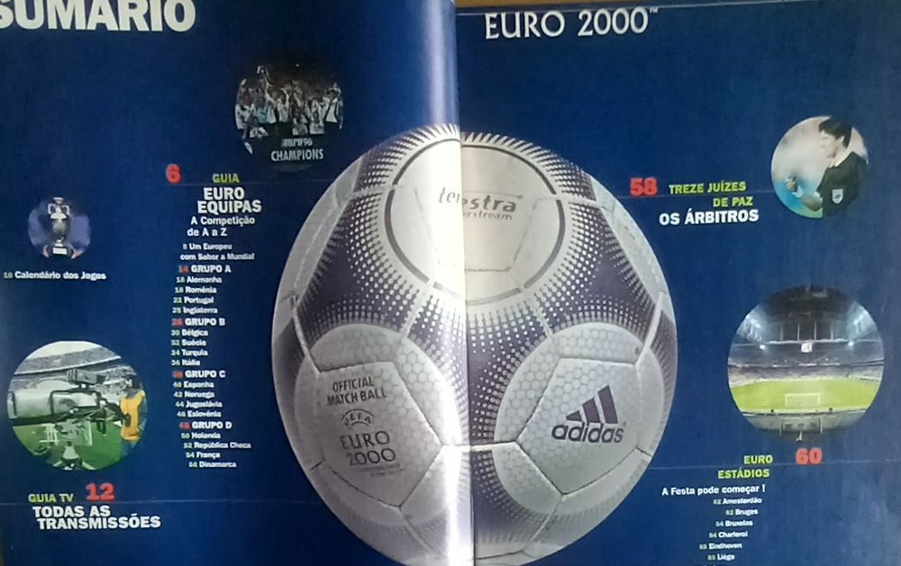 Euro 2000 trio de ouro Zidane, Figo e Beckham
