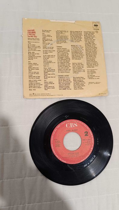 Disco Vinil Single 7'' Hermanos Cantare, Cantaras