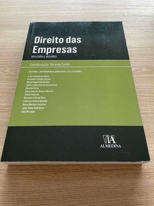«Direito das Empresas (reflexões e decisões)» - coordenação de Ricardo Costa
