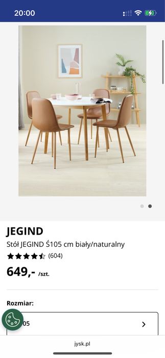 Sprzedam okrągły stół JEGIND