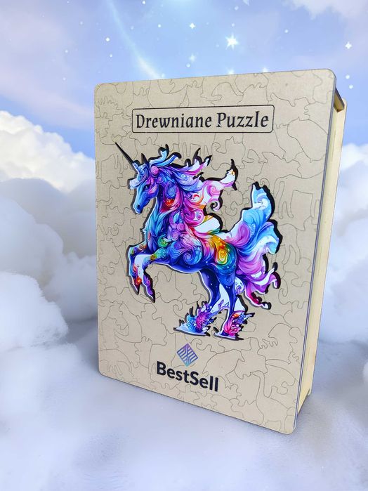 Puzzle Drewniane Jednorożec Układanka Dla Dziewczynki