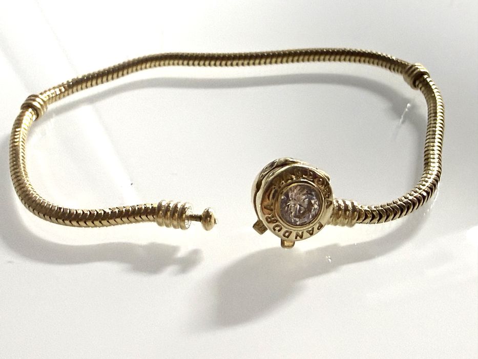 Złota bransoletka  585 14K 17cm Nowa w stylu Pandora