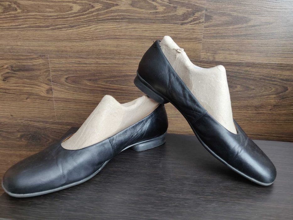 Балетки туфли Miho Ikado (Italy) р. 41 стелька 27 см. черного цвета.