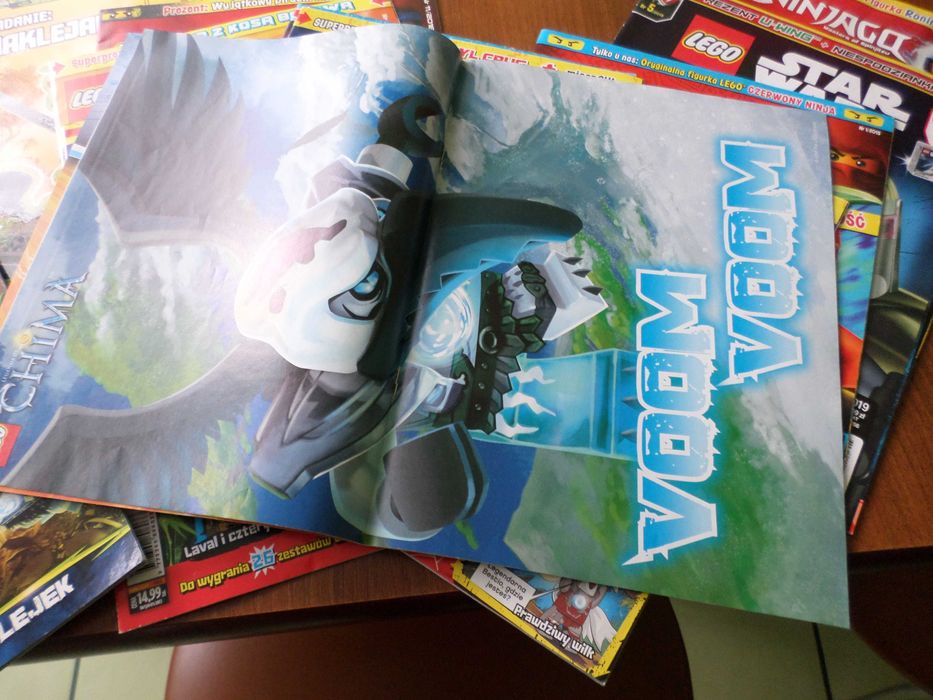 Czasopisma lego chima,ninjago i naklejki
