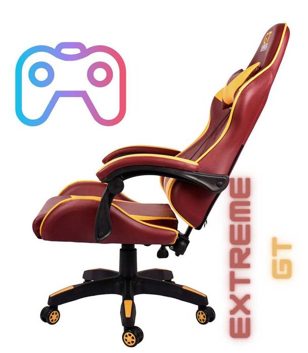 Fotel Gamingowy do komputera Extreme GT Burgund