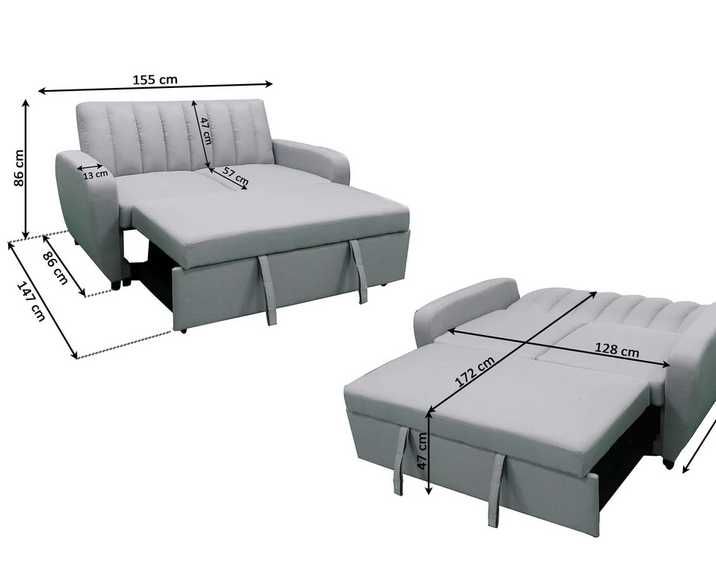 Sofa cama barato cinza com envio GRATIS