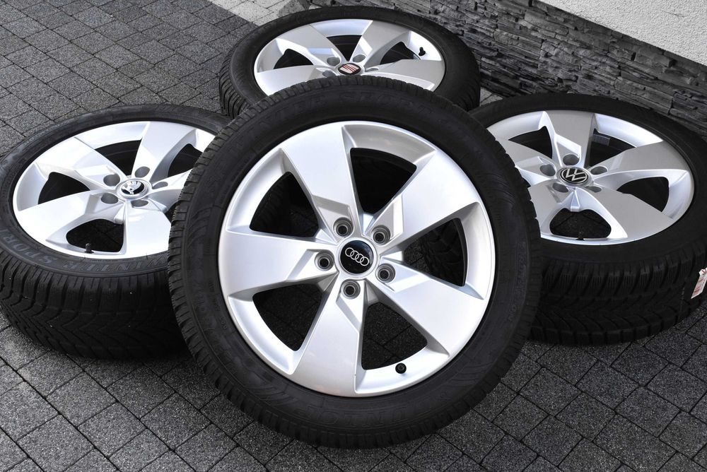 OEM Felgi AUDI A3 8P 8V A4 B5 B6 B7 Q2 VW Golf Passat T-Roc Seat Leon Skoda Octavia 17"