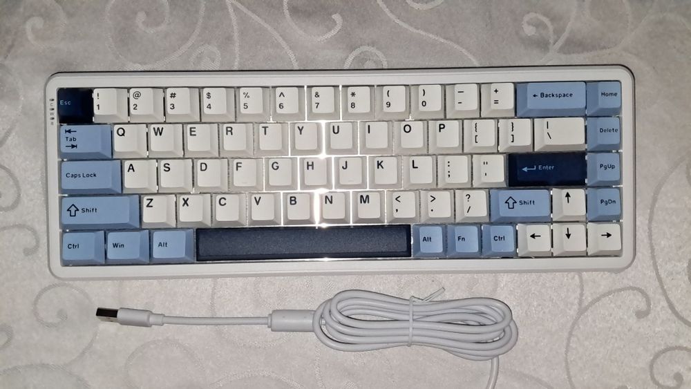 Механічна клавіатура Ajazz AK680 Max Blue/White