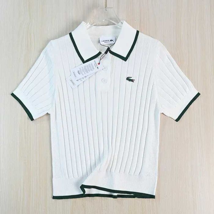 Футболка поло Lacoste XS-L біла і темно-синя
