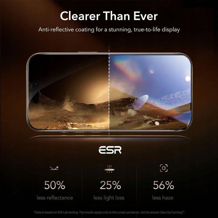 ESR Szkło hartowane Ultrafit Armorite Pro 3-pack do iPhone 17 Pro Max