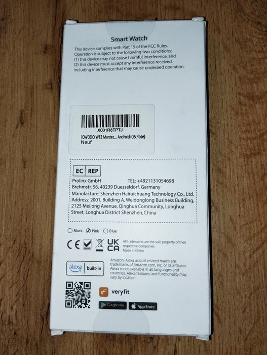Smartwatch Iowodo W13