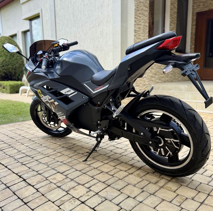 Електробайк Ninja 2999Вт, сірий, гарантія, електромотоцикл, є розстрочка