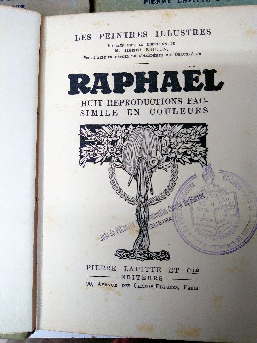Livros de arte 8,  Raphael, Velázquez, Murillo.  Peintres Illustres