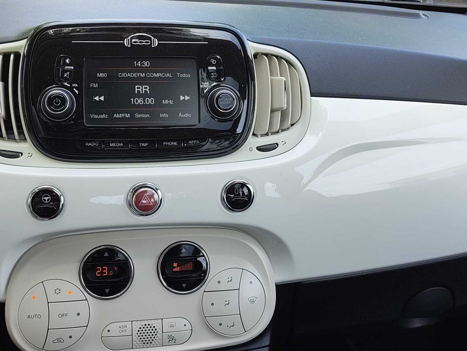 FIAT 500 1.2 8V S&S Lounge - Ano 2018 - 85 000KMs - Gasolina