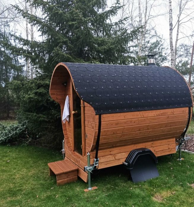 Mobilna Sauna opalana drewnem