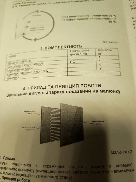 Нагревательная панель новая
