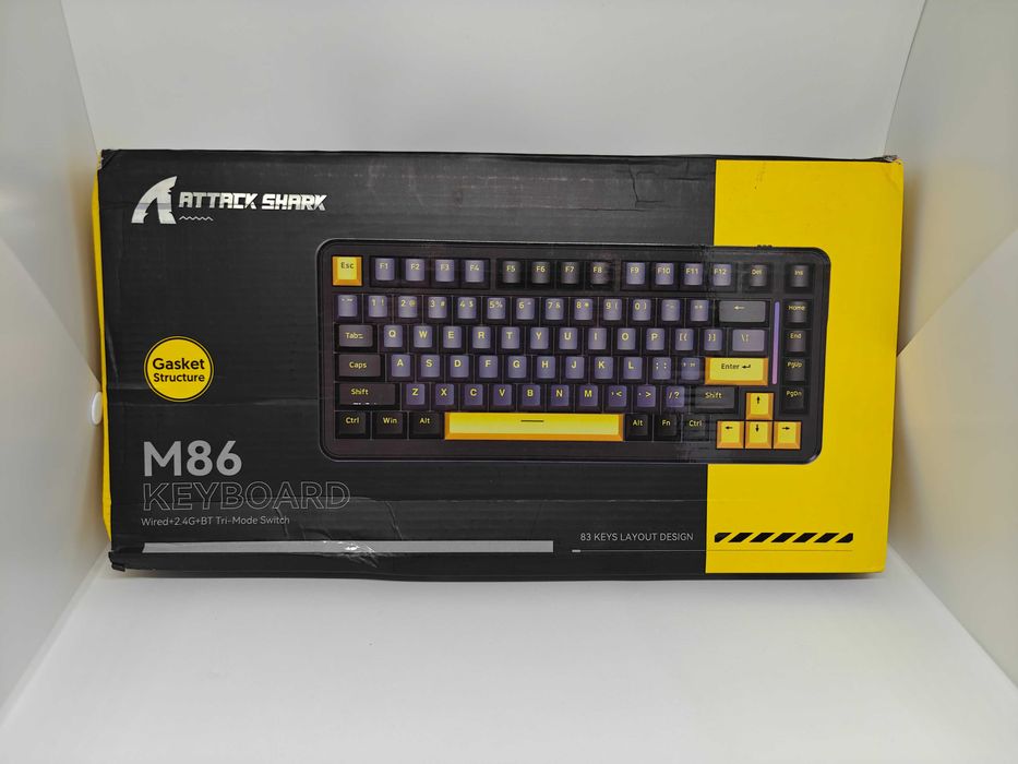 Клавіатура механічна бездротова Attack Shark M86, ігрова нова 4000 mah