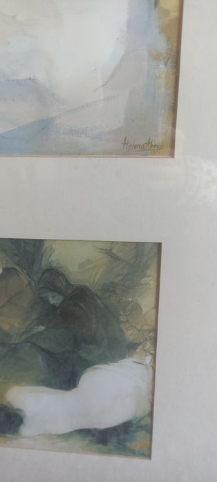 Pintora Helena Abreu , 2 molduras, 4 imagens