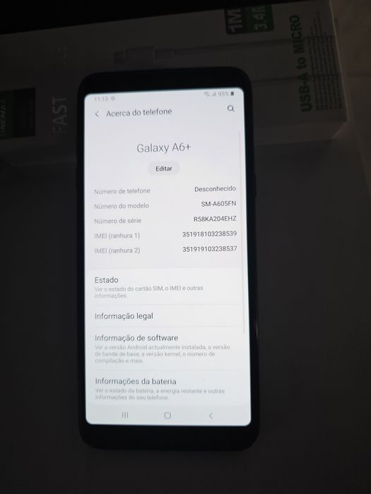 Samsung galaxy A6 +