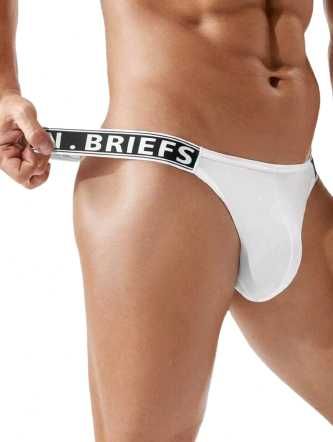 Delikatne stringi męskie na gumkach M