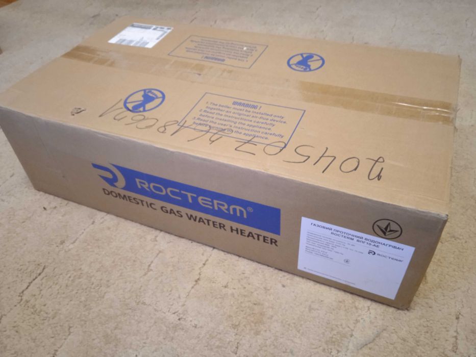 колонка газовая ROCTERM ВПГ-10АЕ, 20 кВт, 10 л/мин, новая