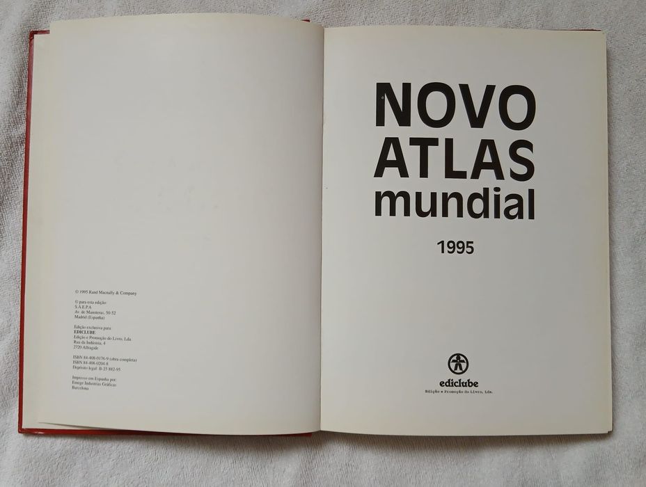 Nova Enciclopèdia Portuguesa Novo Atlas Mundial 1995