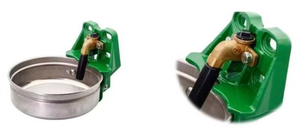 Poidło miskowe z zaworem rurowym dla bydła krów koni duże 5 litrów