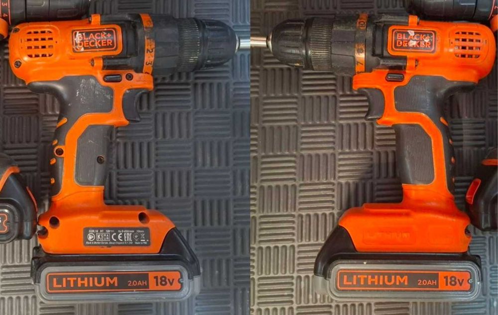 Дрель-шуруповерт Black+Decker, аккумулятор, зарядка, кейс