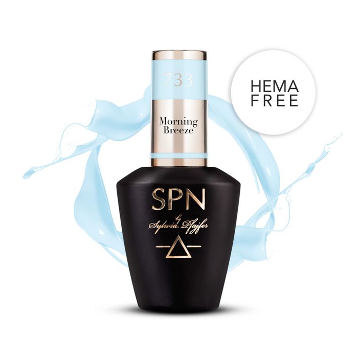 Lakier hybrydowy SPN 733 i żel budujący builder bottle PURE zestaw