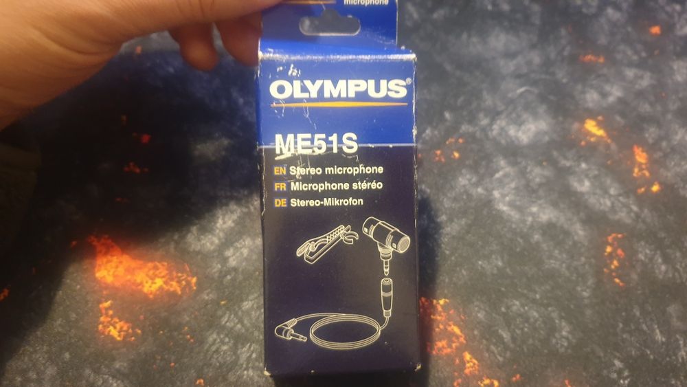 Olympus - Microfone profissional Stereo ME51S - Ótimo para Youtube & V