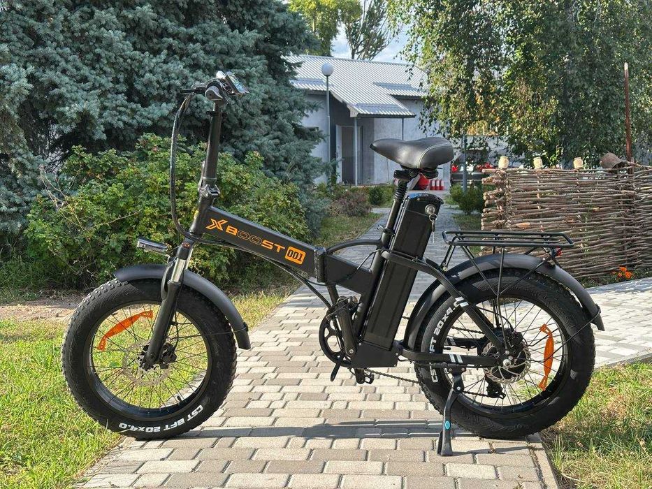 Електровелосипед X-BOOST 001 (25 ампер | 800 Ват), Фетбайк на широких колесах+PAS асистент