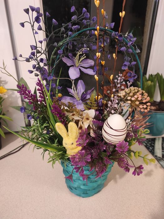 Stroik świąteczny, Wielkanocny, koszyk