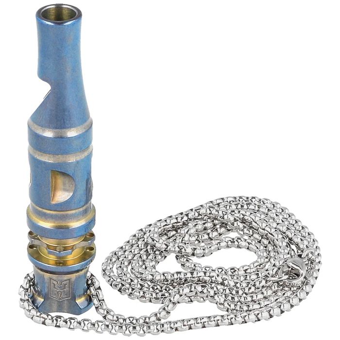 Gwizdek sygnalizacyjny Bestech Whistle Blue/Gold Titanium z (BM02A)