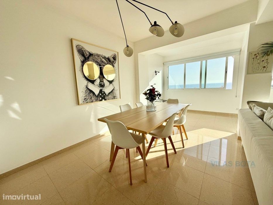 Apartamento T1 Renovado com Vista Mar a 100 metros da Praia Quarteira