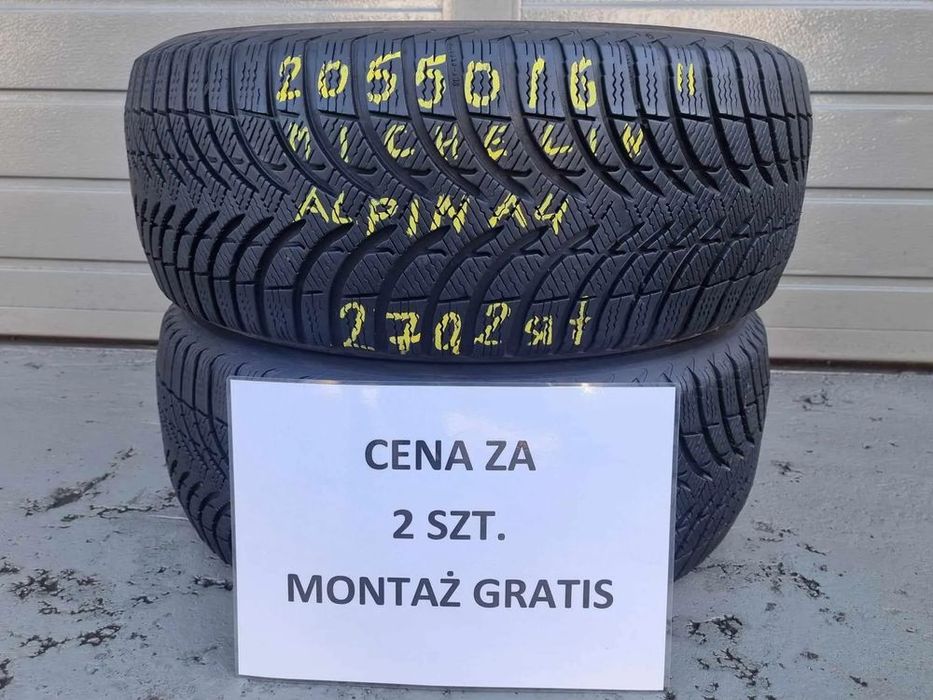 205/50/16 cena za 2 szt. zimowe** michelin wa-wa centrum