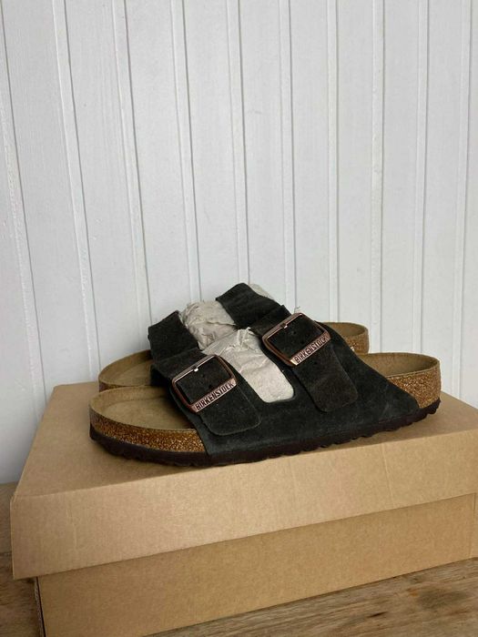 Sandały Birkenstock Arizona zamszowe brązowe mocha soft 39