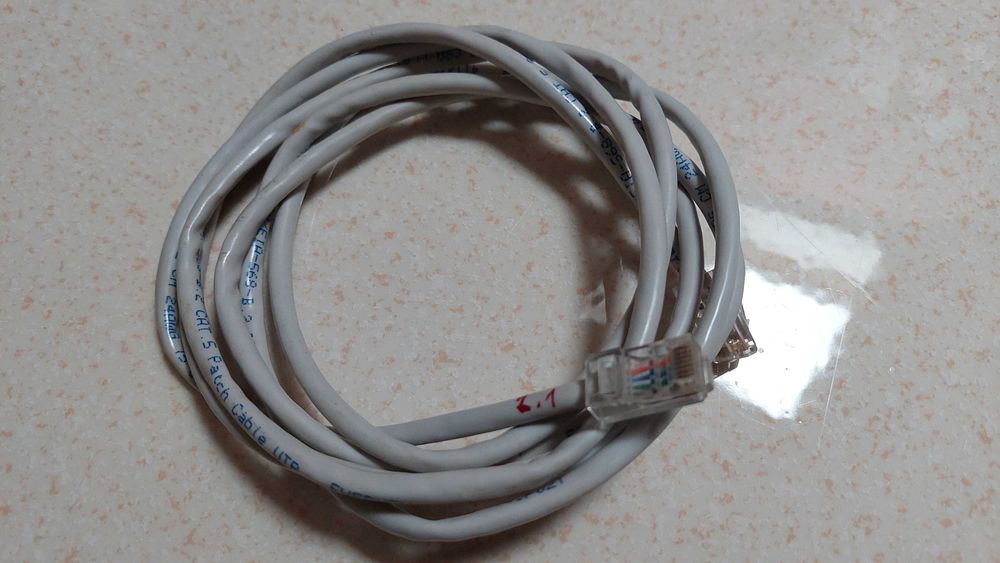 Cabos de rede com fichas rj45